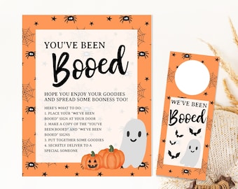 You've Been Booed Printable Sign, Youve Been Booed Printables