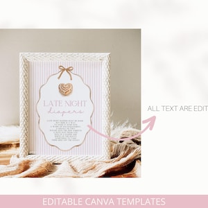 Rosa bulle i ugnen babyshowerpaket, randigt, bulltema, duschdekorationer, flickabebis bild 7