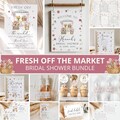 Fresh Off The Market Bridal Shower Bundle, Market Bridal Shower, Farmers Market Bridal Shower, Market Bridal Shower Decor, Canva Template product logo