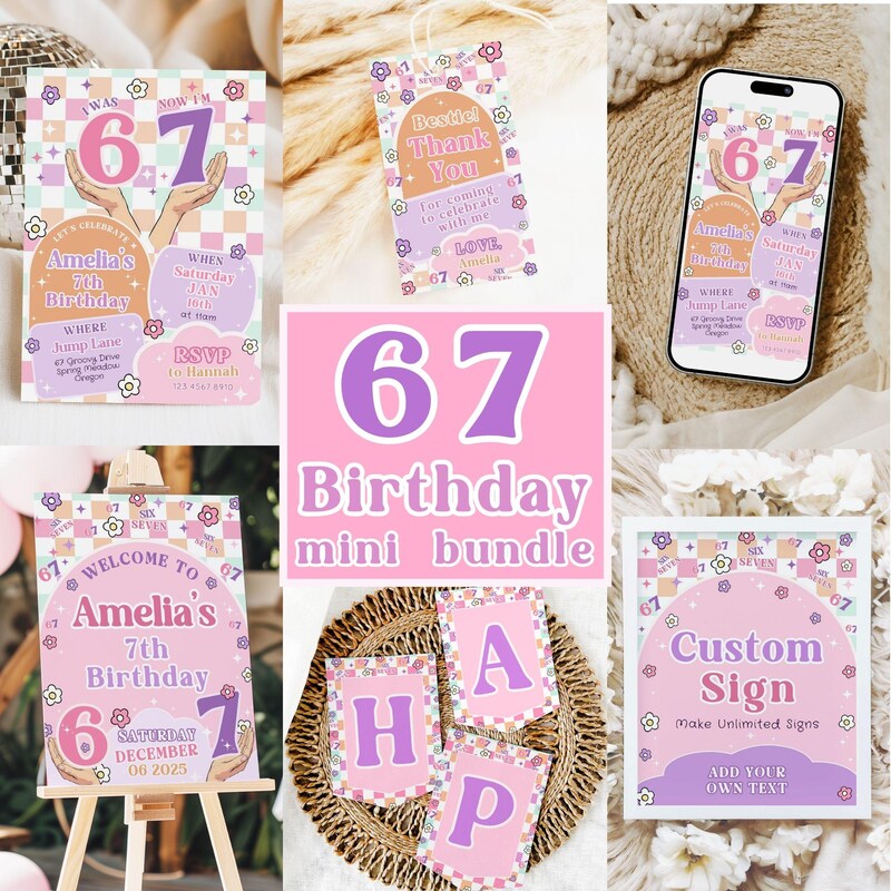 Decorations for a 6 7 Party - Etsy