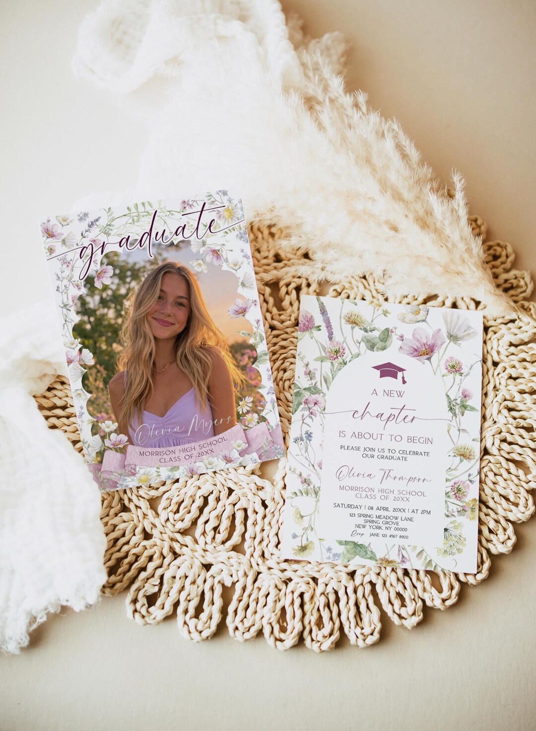 A New Chapter Begins Graduation Party Invitation, Announcement ...