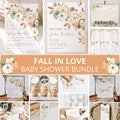 Fall in Love Baby Shower Bundle, Fall Pumpkin Baby Shower Invitation, Autumn Baby shower, Pumpkin Baby Shower Decorations, Games, Template product logo
