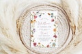 Wildflower 1st Birthday Invitation, Little Wildflower Birthday Invite, Floral Birthday Invitation, 1st Birthday Invite, Wildflower, Template product logo