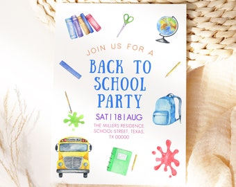 Inbjudan till skolstartfest, Inbjudan till sommaravslutningsfest, Inbjudan till skolstart, Inbjudan till skolstartsfest, Sommaravslutningsfest