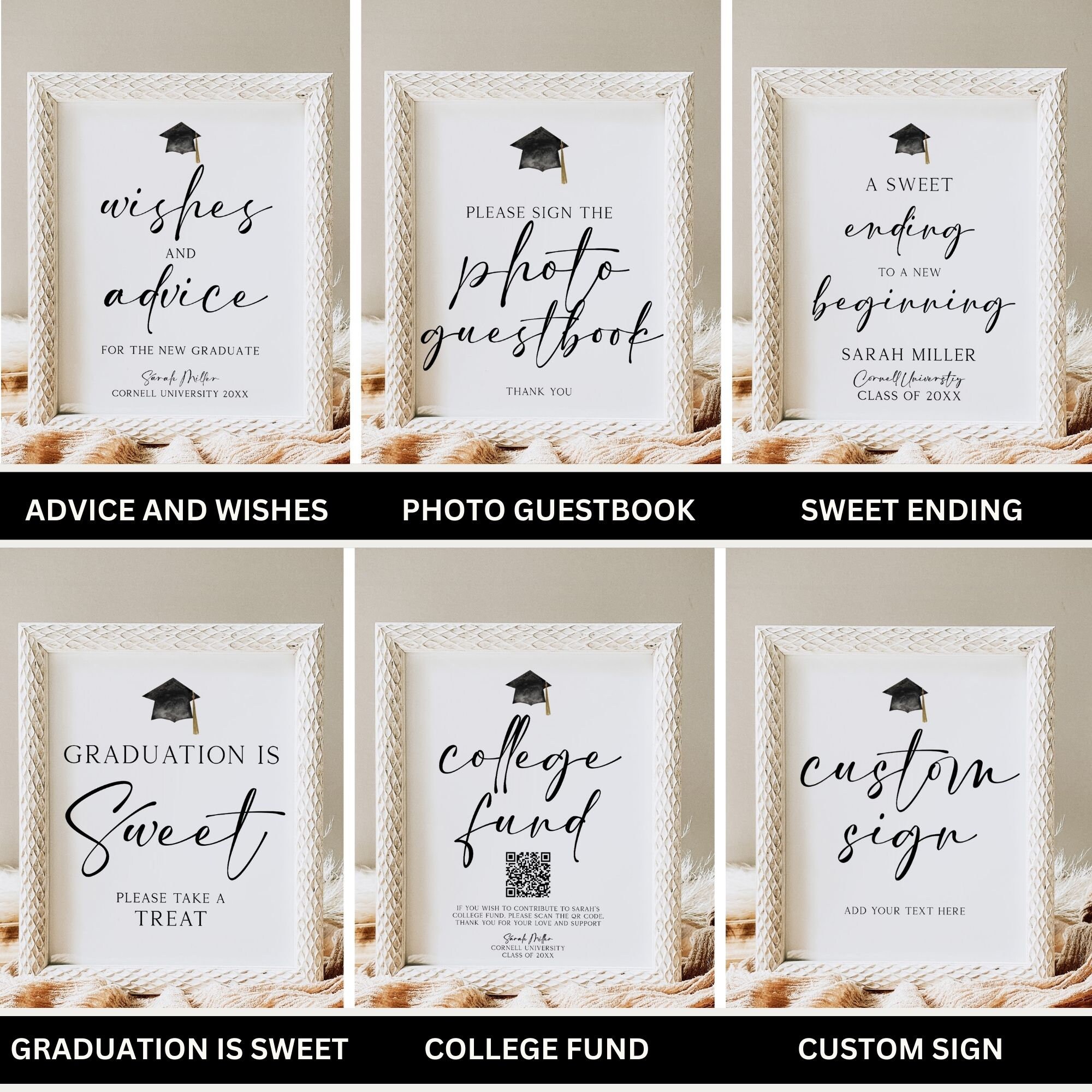 Graduation Sign Only Graduation Signs Bundle, Graduation Signs, Graduation Sweet Sign ...