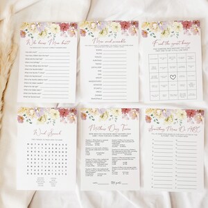 Mother's Day Brunch Games Bundle, Mothers Day Party Games, Mothers Day ...