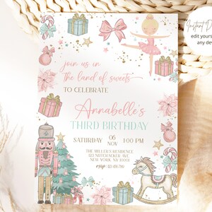Nutcracker Birthday Invitation, the Nutcracker Invitations, Nutcracker