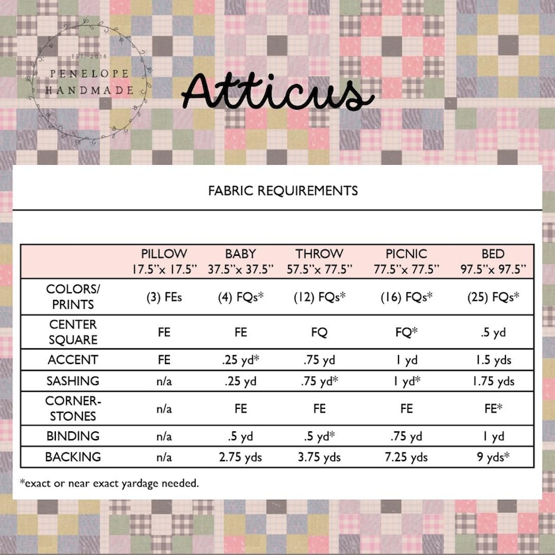 Atticus Quilt Pattern - Etsy