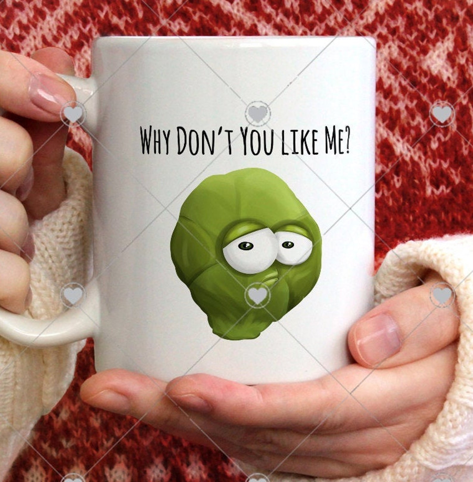 Brussel Sprout Mug Funny Brussel Sprout mug Brussel Sprout Etsy