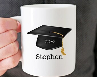 Graduation mug, gift for graduate, graduation gift, personalized graduation gift, grad mug, high school graduation gift, class of 2019