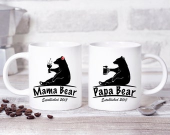 Mama Bear Mug, Papa Bear Mama Bear, Papa Bear Mug, Mama and Papa Bear, Papa and Mama Bear Mugs, Papa Mama Bear, Papa Bear Mama Bear Mugs