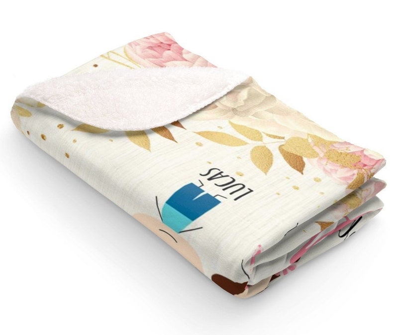 Personalized sherpa blanket Grandma fleece blanket custom Etsy