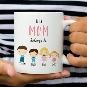 Mom mug, this Mom belongs to mug, gift for Mom, personalized Mom mug, personalized gift for Mom, custom Mom mug, Mummy mug, Mothers day Mug