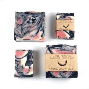 Sweet Birch & Madder Root Natural Handmade Soap Betula Lenta et Rubia Tinctorum aka Betula Lenta Rubia image 7