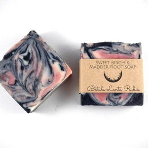 Sweet Birch & Madder Root Natural Handmade Soap Betula Lenta et Rubia Tinctorum aka Betula Lenta Rubia image 8