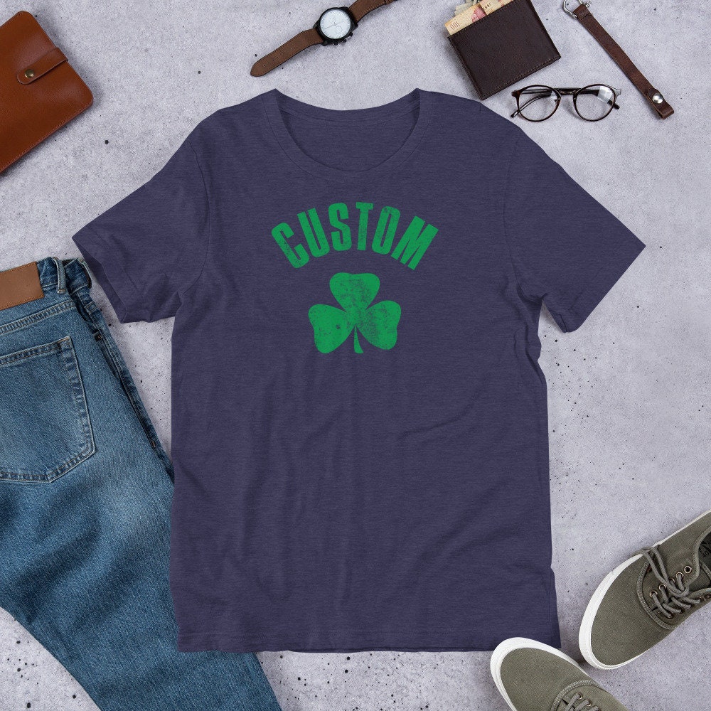 Discover Custom Shamrock Unisex Shirt | Personalized Shamrock Shirt | Ireland Irish Shamrock shirt