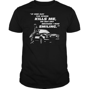 Paul Walker Tribute Tee Fast and Furious Tshirt