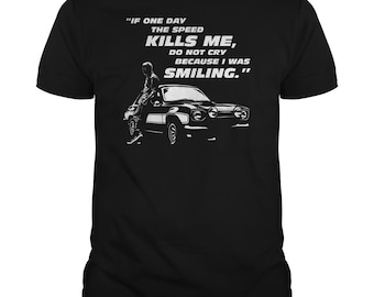 Camiseta tributo a Paul Walker Camiseta Fast and Furious