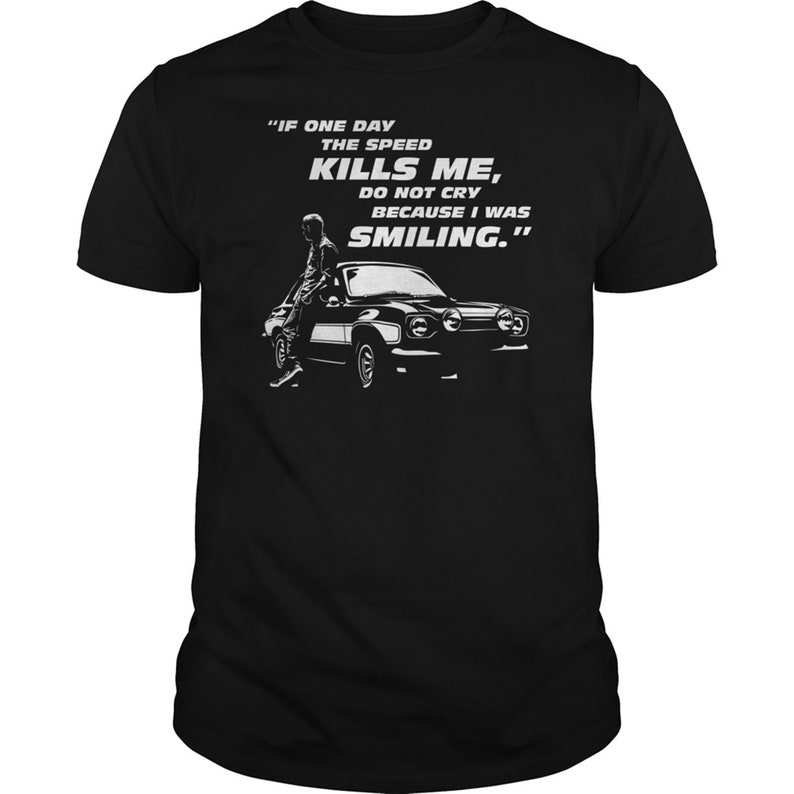 Paul Walker Tribute Tee Fast and Furious Tshirt image 1