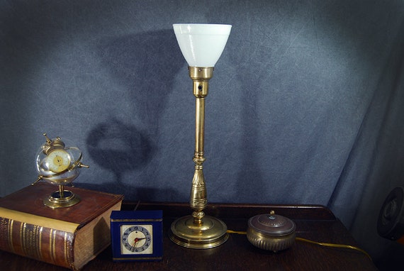 vintage torchiere table lamp