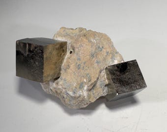 Large Navajun Spain Pyrite Cube in Matrix | You Pick, Fools Gold