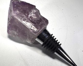 Crystal Bottle Stopper | Large Amethyst Point from Brazil