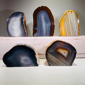 Agate tea light candle holder | YOUR CHOICE, agate crystal candle holder, colorful crystal tea light holder, rock or candle lover