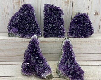 EQ Amethyst cluster 450-700g (~1.0-1.5 lb), YOU PICK  | dark purple amethyst crystal, amethyst geode, amethyst standing, amethyst statue