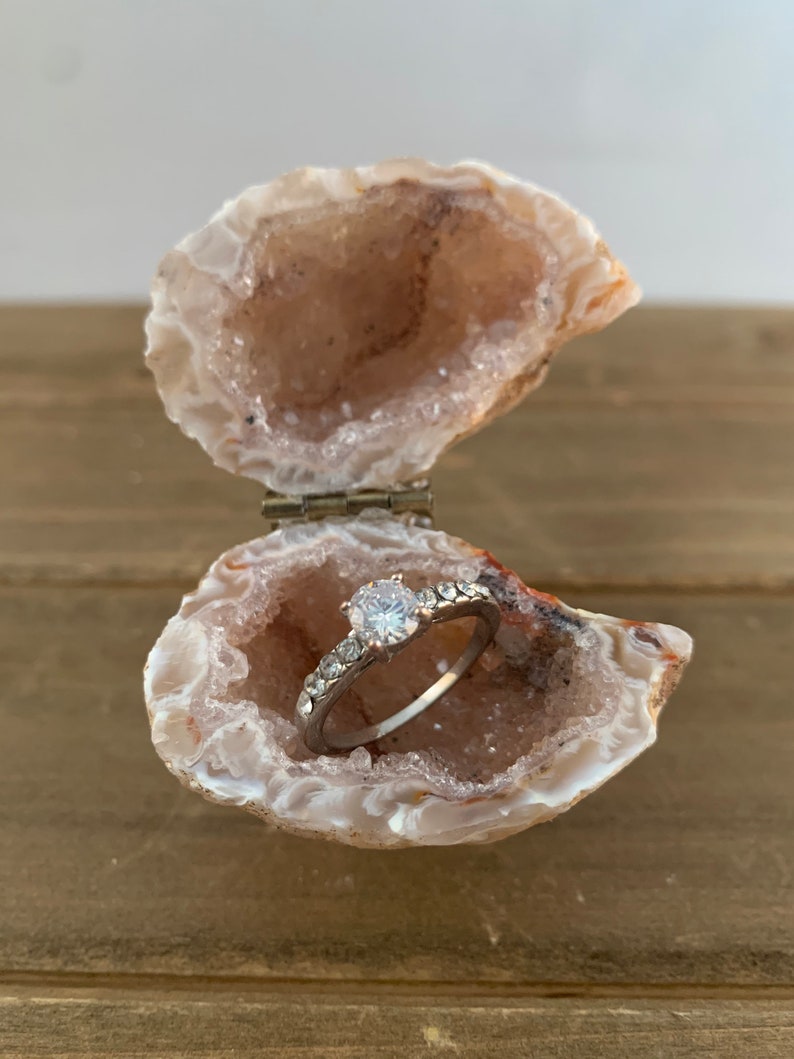 wedding ring box engagement ring box engagement ring box geode jewelry box Geode ring box