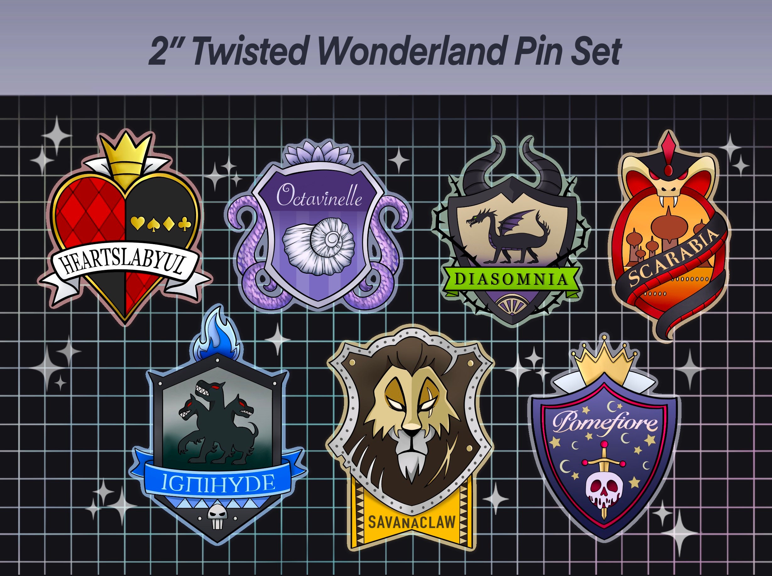 Disney Pin Set - Adventureland - Tsum Tsum-Pins-7197