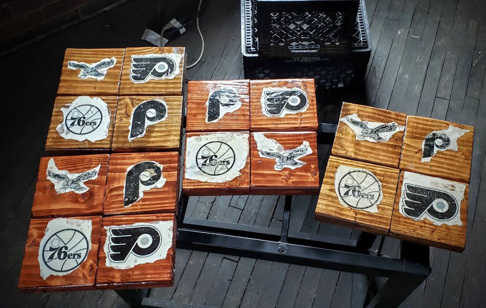 Philly Sports Teams Collage Wood Plaque Wall Decor Etsy