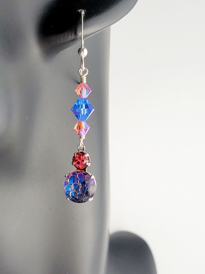 Vintage Czech Glass Crystal Earrings