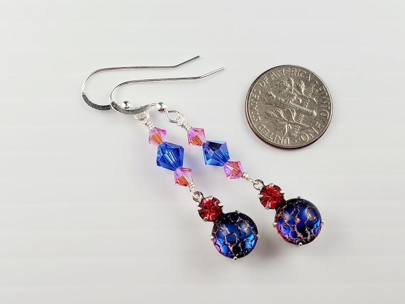 Vintage Czech Glass Crystal Earrings