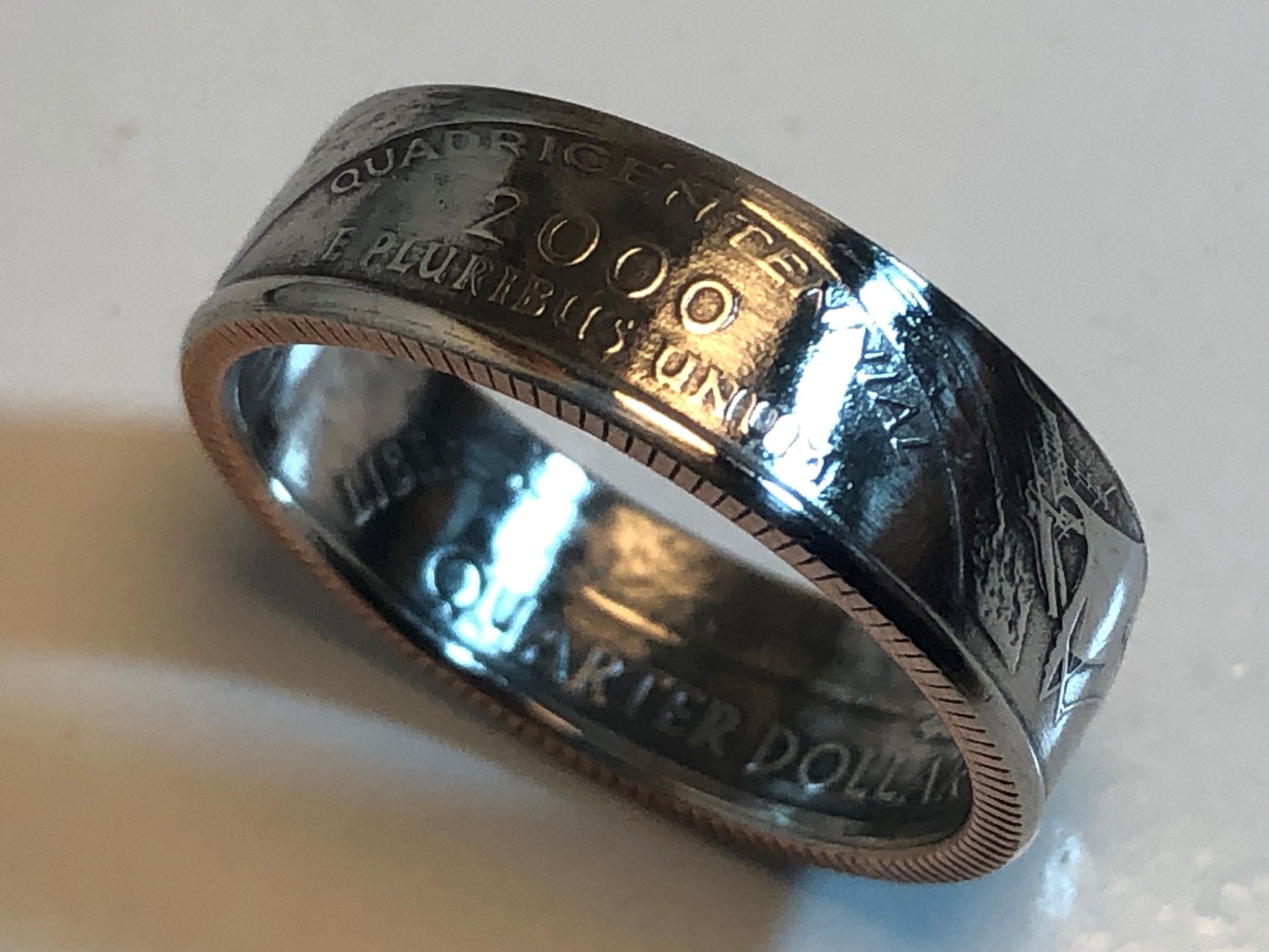 State Coin Rings Virginia Ring USA State Coin Ring Quarter Dollar United States of ...