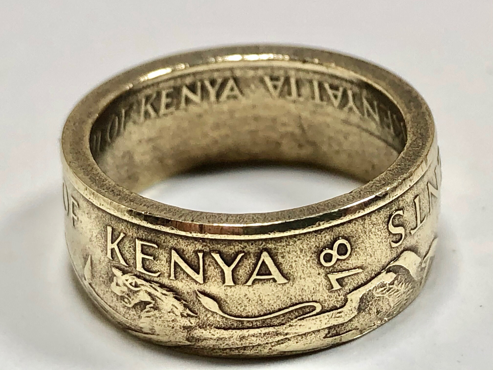 Kenya Ring 5 Cents Coin Ring Hand Made in Canada Etsy Ireland