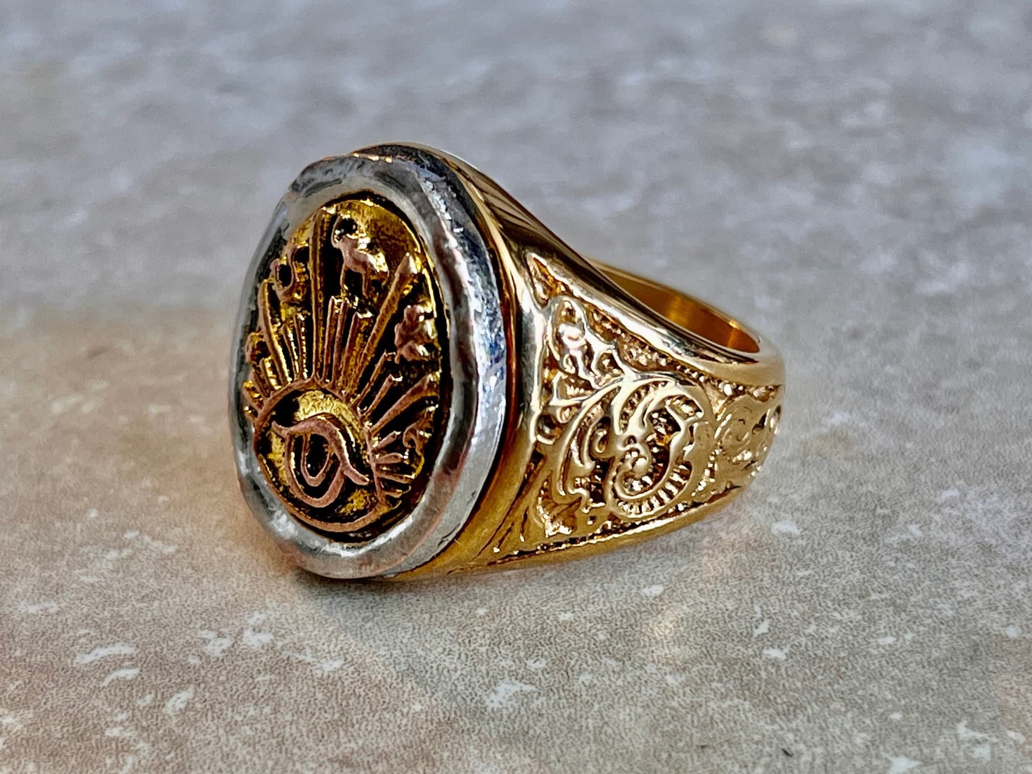 Anillo Hombre Anillo Egipcio Ojo De Horus Acero Inoxidable