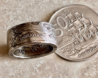 New Zealand Coin Ring – 50 Cent Handmade Ring – Custom