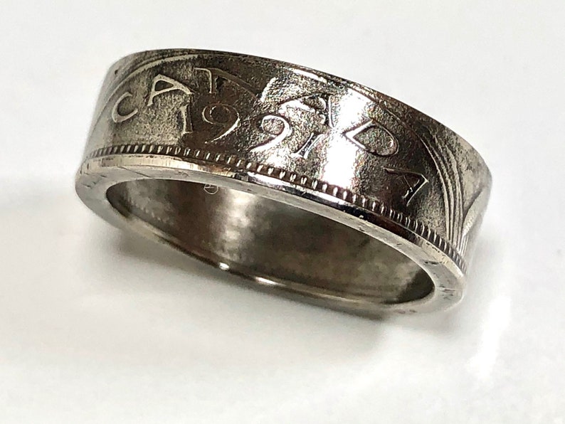 Canada Coin Ring – 5 Cents Nickel Handmade | Vintage Canadian Jewelry ...