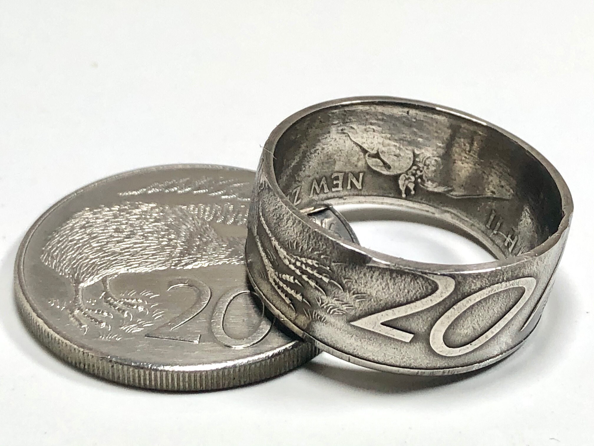 New Zealand Ring 20 Cent Coin Ring Hand Made in Canada Etsy