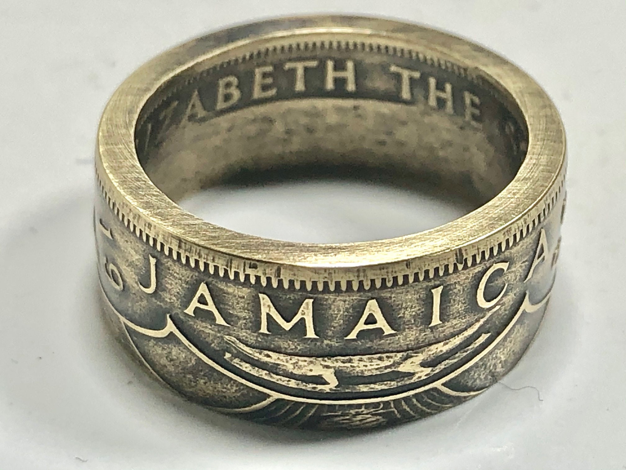 Jamaica Ring One Penny Jamaican Coin Ring Hand Made in Canada Etsy UK