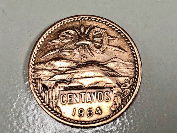 Mexico Ring 20 Centavos Mexican Ring Vintage Handmade