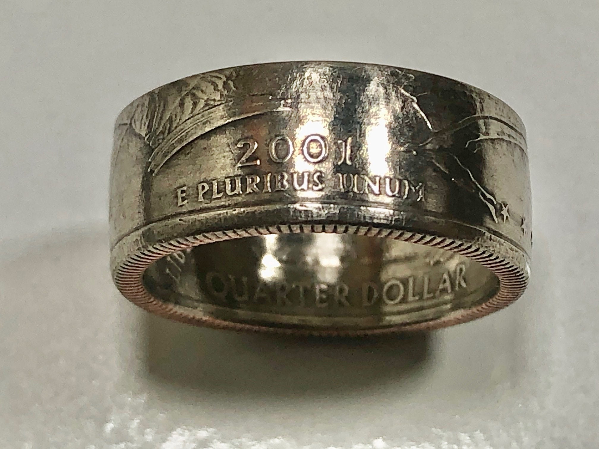 State Coin Rings New York Ring USA State Coin Ring Quarter Dollar United States of ...