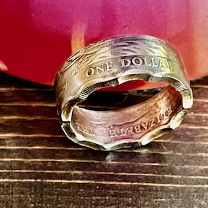 Östliche Karibik Ring Ein Dollar Münze Ring Handgemachter persönlicher Schmuck Ring Geschenk für Freund Münze Ring Geschenk für Ihn Welt Münzsammler