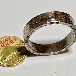 D Day Kanada Münzenring 2019 Toonie, 2 Dollars Handgemachter persönlicher Schmuck Ring Geschenk für Freund Münzenring Geschenk für Ihn Weltmünzsammler