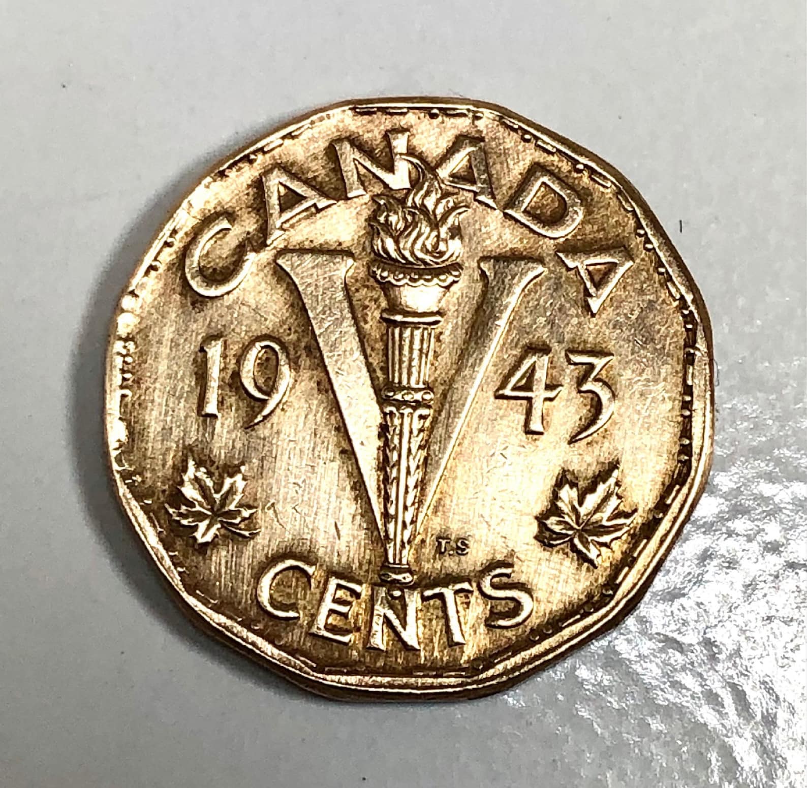 Kanada Ring fünf Cent kanadischen 1943 Münze Ring Etsy