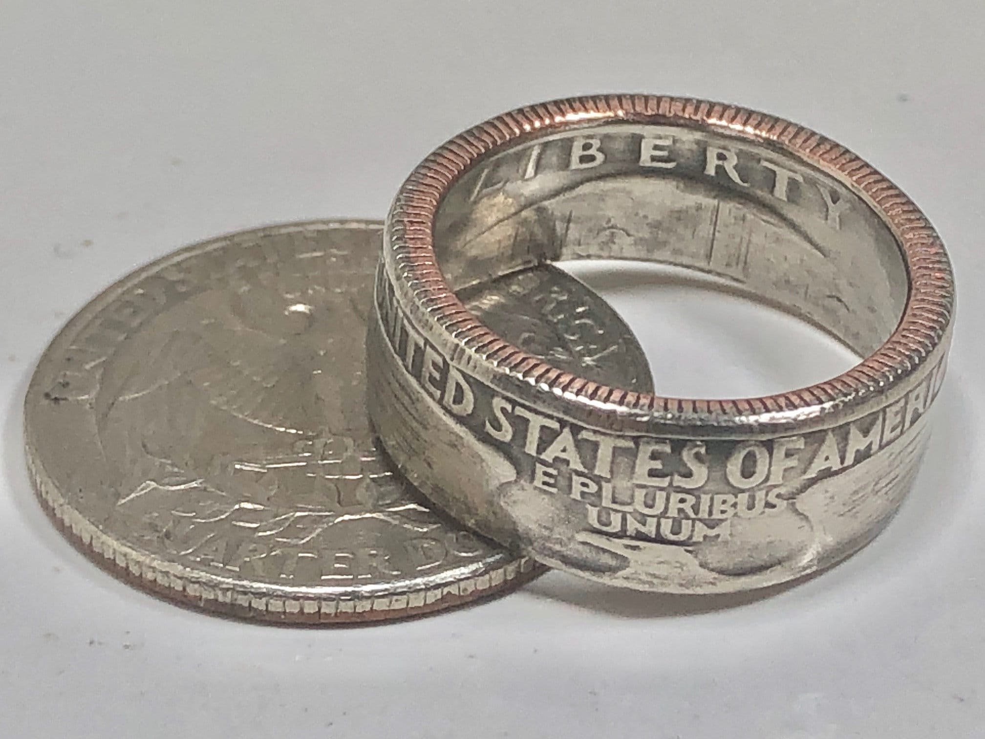 USA Ring United States Quarter Coin Ring Hand Made in Canada Etsy
