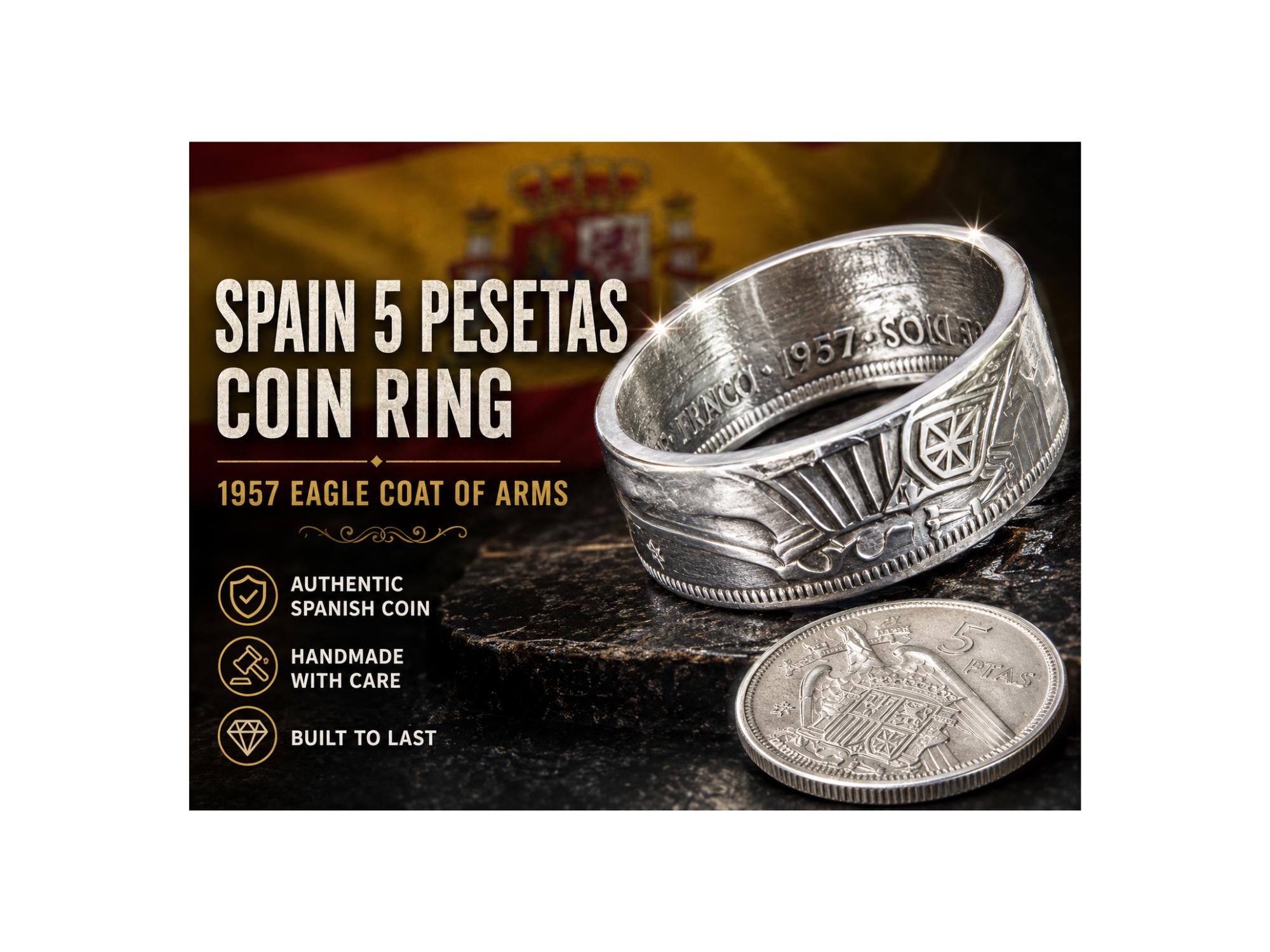 5 pesetas 1957 - Etsy 日本