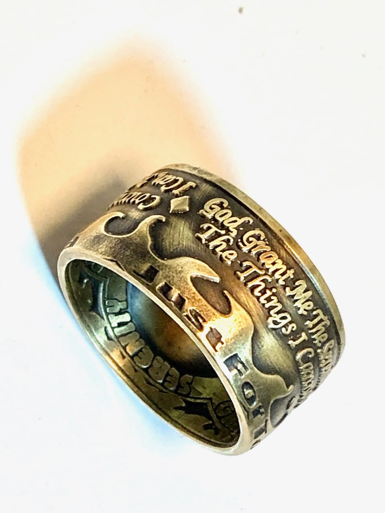 Addiction Ring Coin Ring Recovery Rings Etsy