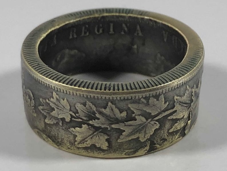 Sizes 7-13 Replica Newfoundland Fifty Cent Coin Ring