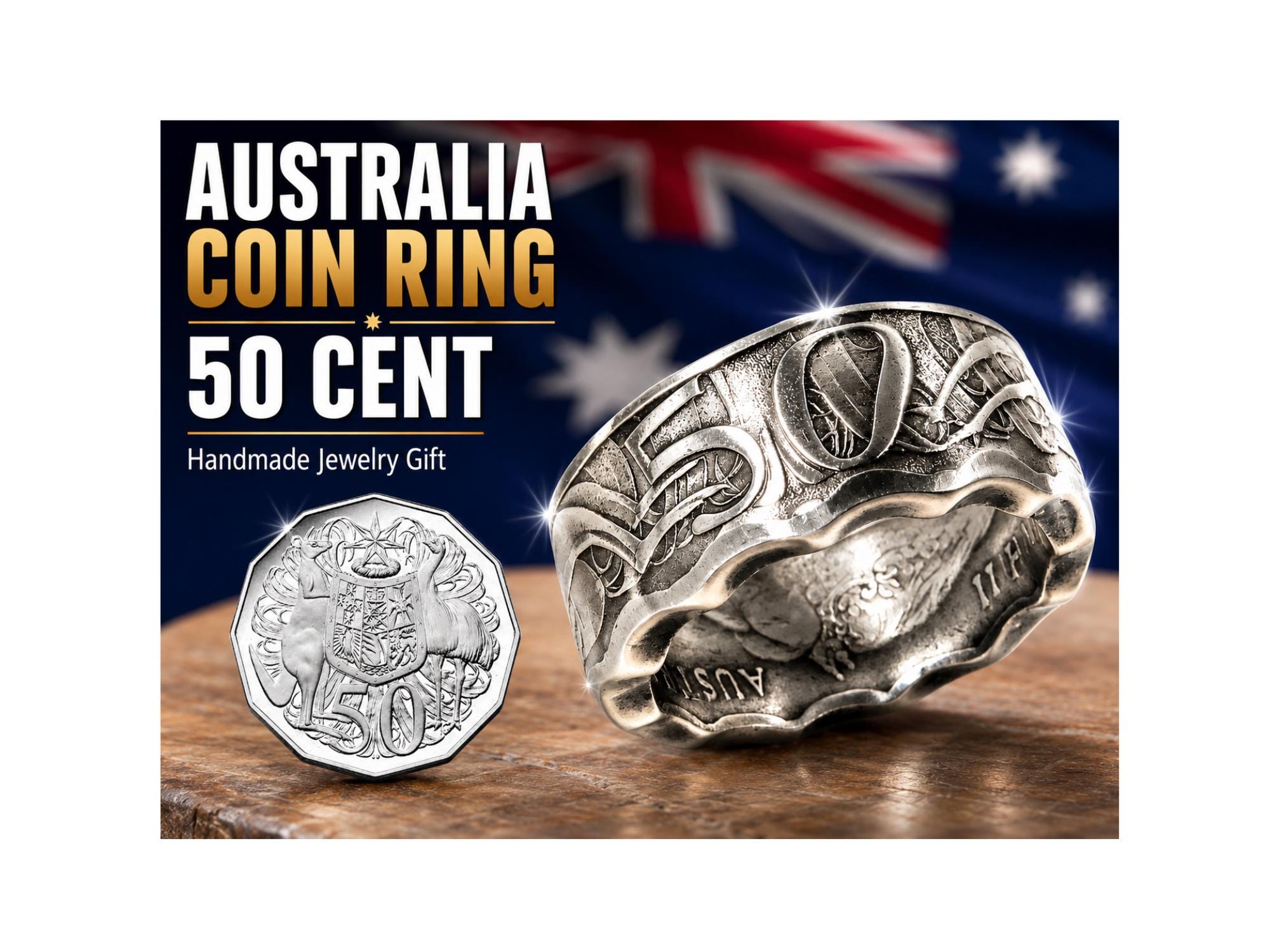 Australian 50 cents - Etsy 日本